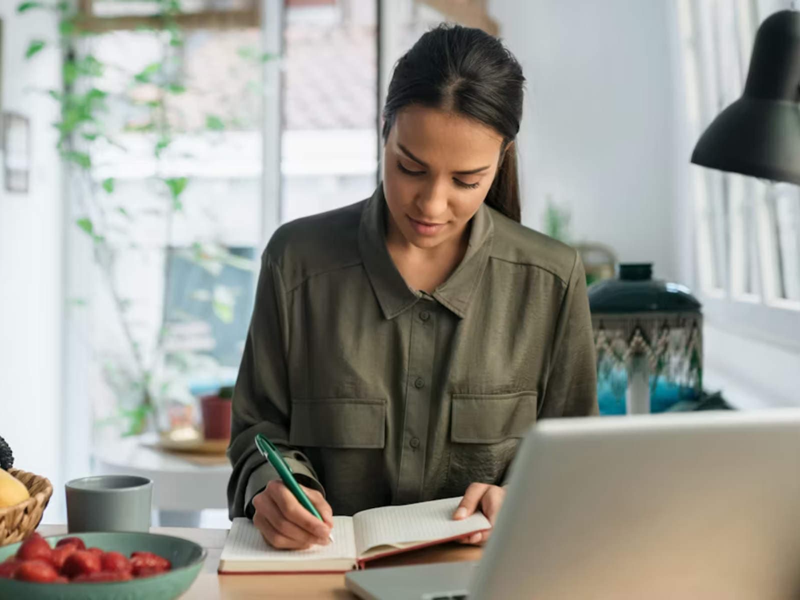 Organized study environment setup for optimal focus