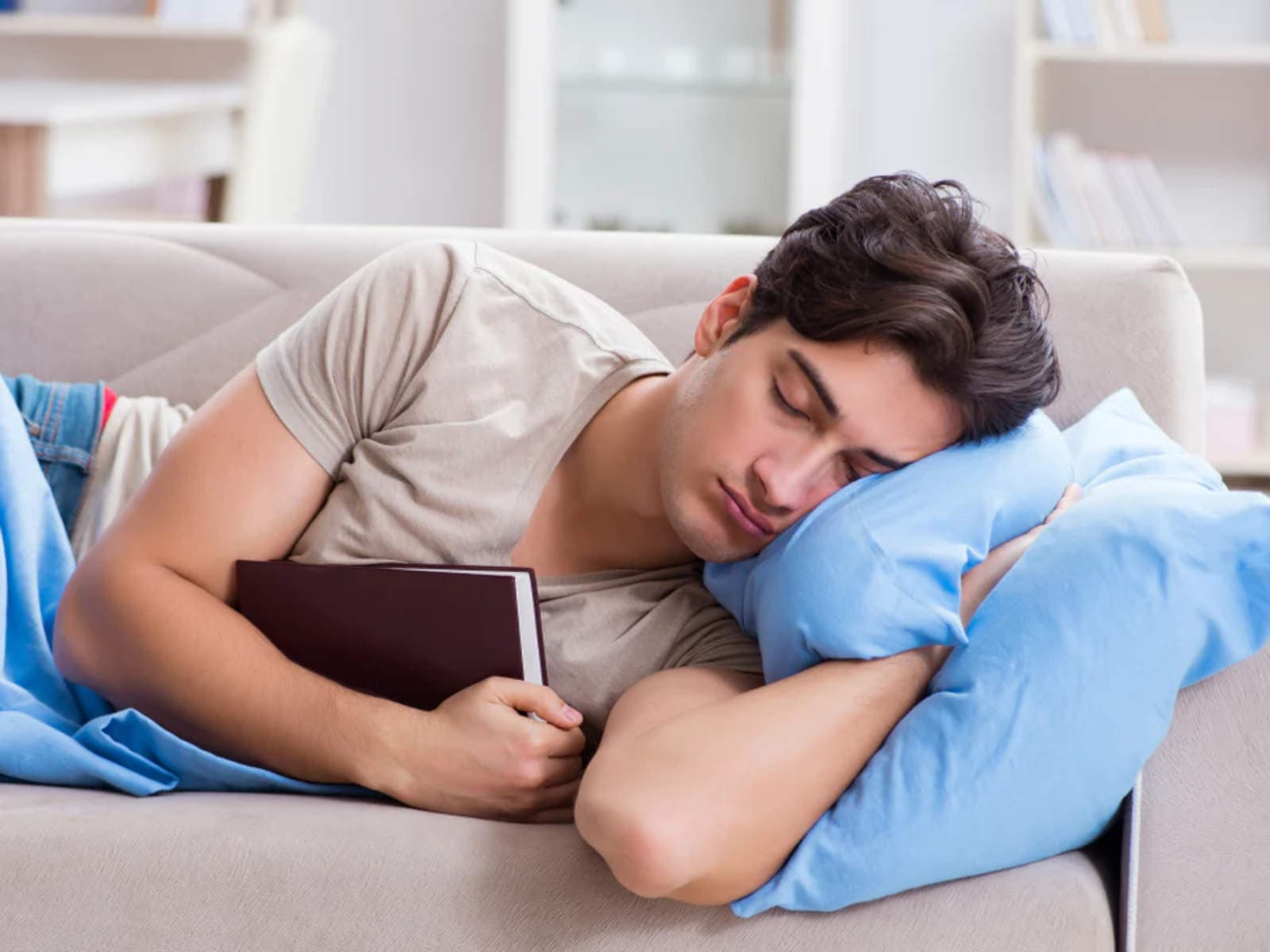 Student sleeping peacefully showing importance of adequate rest for learning